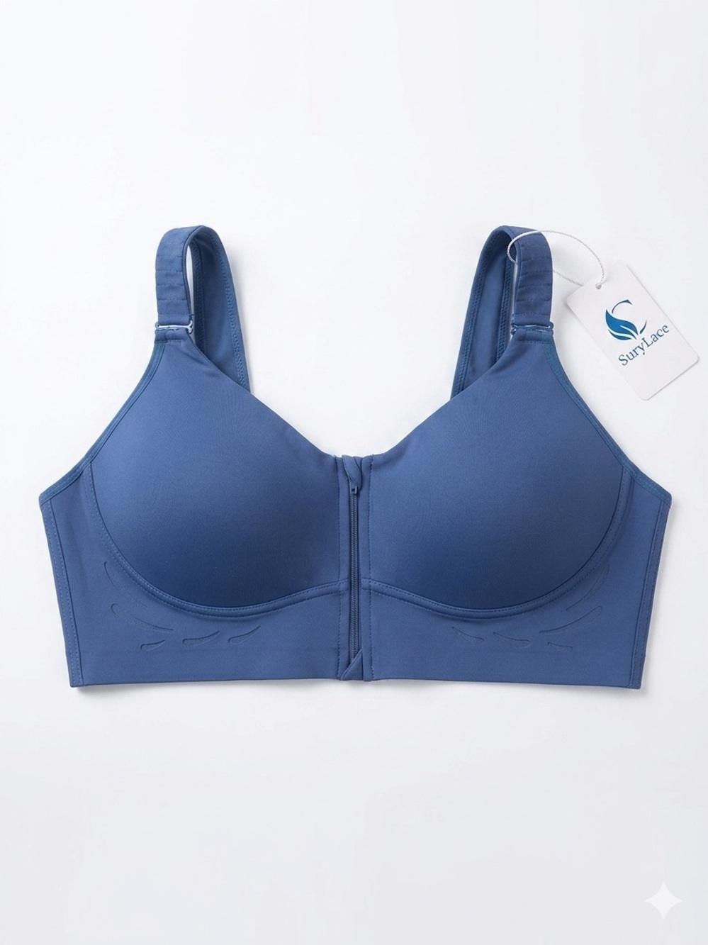Front Zip Sports Bra – 3XL Plus Size High Support (NWT)